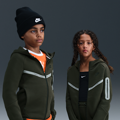 Nike Sportswear Tech Fleece Big Kids' Full-Zip Hoodie with